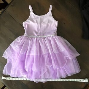Girls Lavender Tulle Ballet Dress